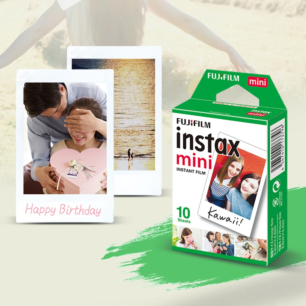10 200 листов Fujifilm Instax Mini белая пленка фотобумага фотоальбом мгновенная печать для