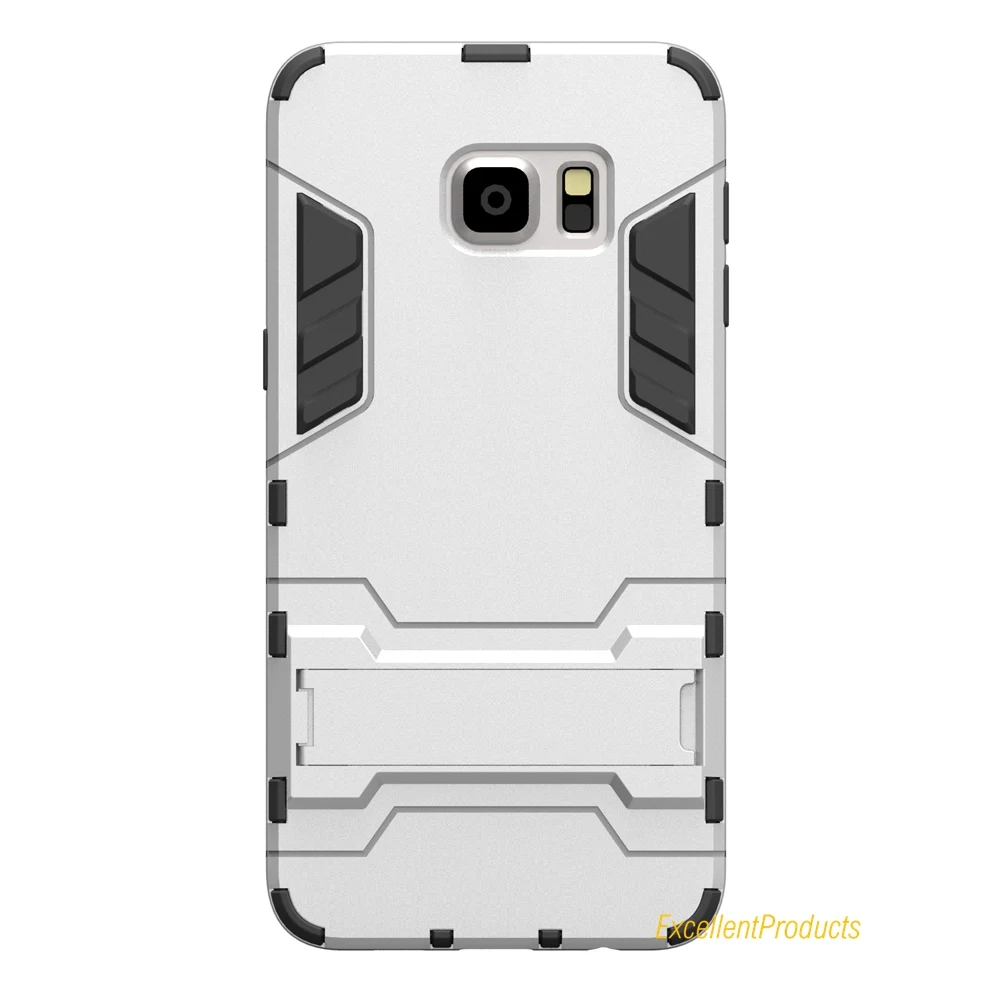 Гибридный ТПУ + PC Железный человек бронезащитный экран чехол для Samsung S6 Edge PLUS