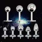 Новинка биполярный электрошоковый вагинальный тугой большой Анальный пробка Металлические анальные бусины Электростимуляция простаты точка G Медицинская секс-игрушка