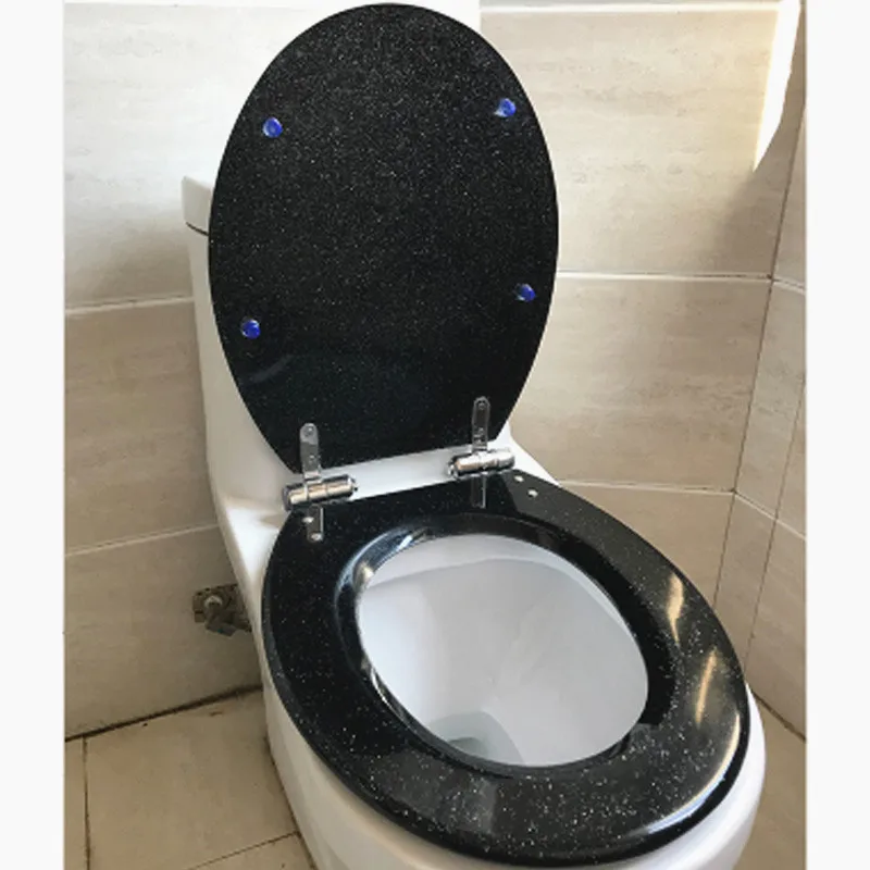 toilet seat S Различные стили, европейский стиль, модные Универсальные буферные крышки для унитаза из смолы, цветные уплотненные сиденья для унитаза, J18006 - Цвет: toilet seat S