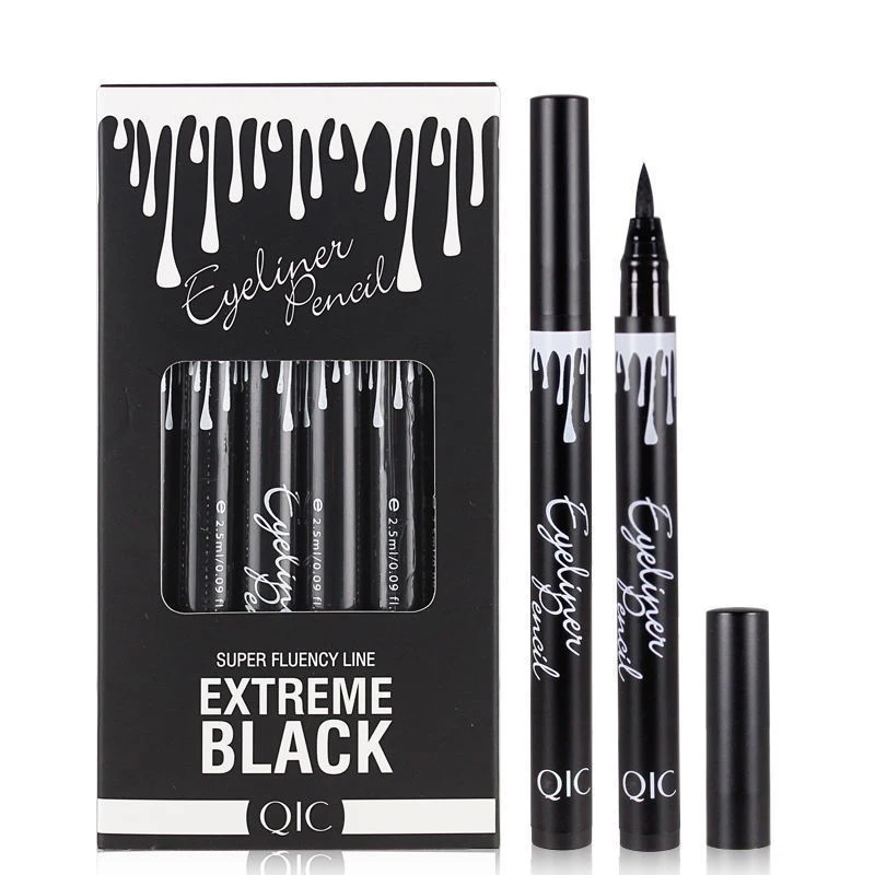 1pcs QIC Brand Eye Liner Makeup Long Lasting Waterproof Black Eyeliner 131-0243 |