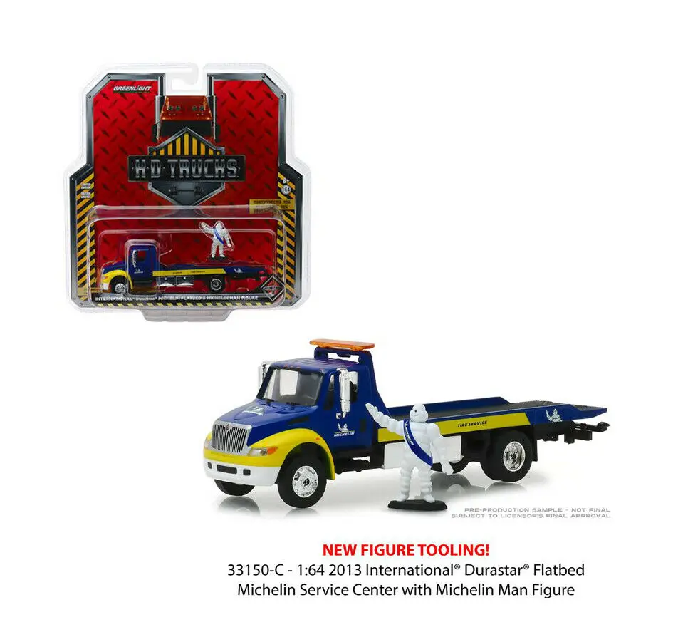 GL 1: 64 Michelin сервисный центр с Michelin человек фигурка сплав модель автомобиля литья под давлением металлические игрушки подарок на день рождения для детей мальчик