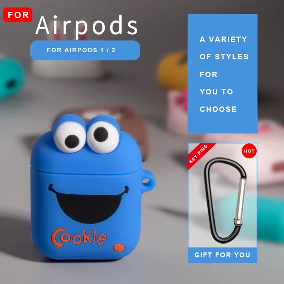 Чехол для наушников Airpods силиконовый милый мультфильм мягкие наушники чехол для Apple Airpods крышка Air pods 3D Наушники Аксессуары - Цвет: 19X