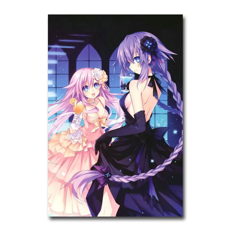 Художественный шелк или холст печать Нептун Hyperdimension Neptunia плакат 13x20 24x36 дюймов для украшение комнаты-003 - Цвет: Picture 7