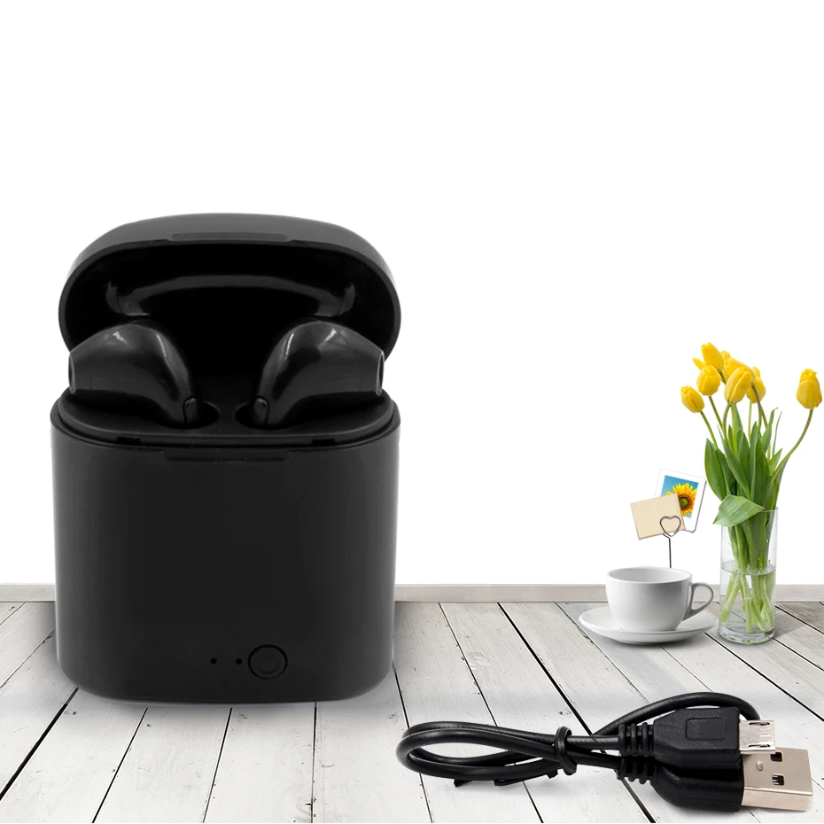 Беспроводная пара наушников в ухо Bluetooth беспроводные наушники с микрофоном мини