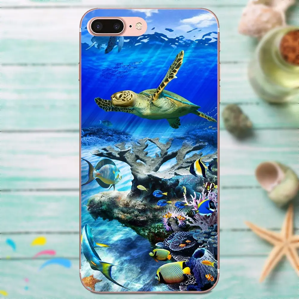 Морские черепахи фото для Xiaomi Redmi Mi Note 7 8 9 SE Pro Lite Go Play Мягкие силиконовые ТПУ