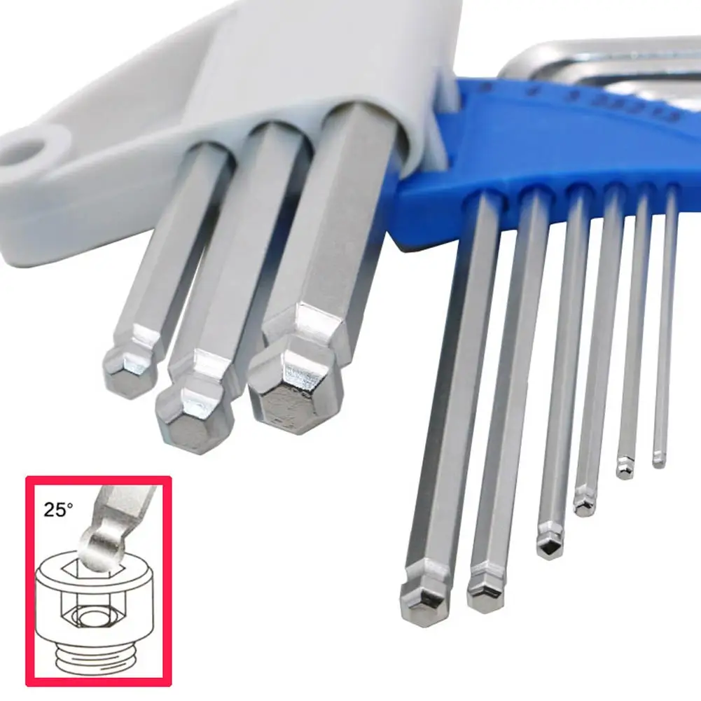 9 шт. промышленный метрический шестигранный шариковый концевой длинный