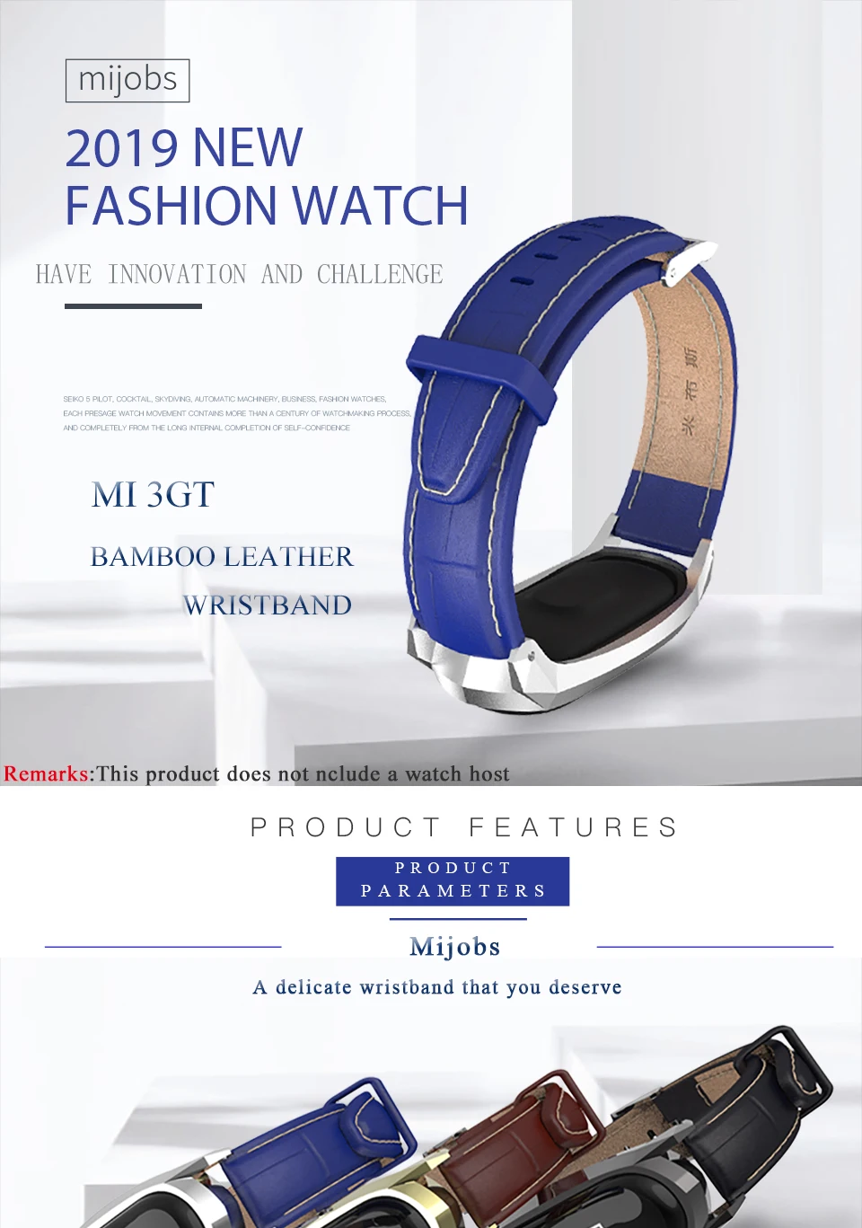 Mi jobs mi Band 3 ремешок из натуральной кожи браслет для Xiaomi mi ремешок 3 ремешок умные часы mi Band 3 браслет mi band 3 Аксессуары
