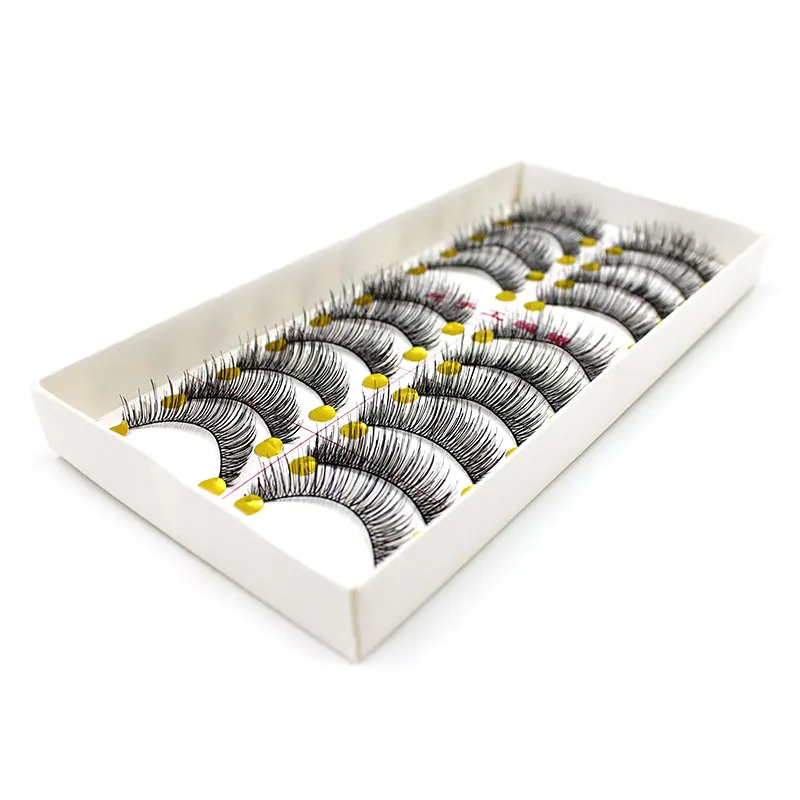 10 пар профессиональных накладных ресниц искусственные ресницы натуральные