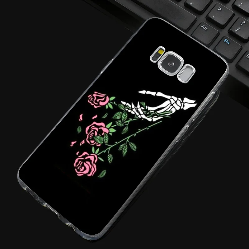 N249 Art Flower Soft TPU Silicone Cover For Samsung Galaxy S5 S6 S7 S8 S9 S10 5G S10E Lite Edge Plus Case |