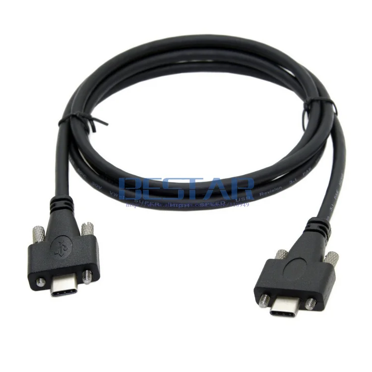 

Кабель для передачи данных, 4 фута, USB 3,1, Type-C, с двумя винтами