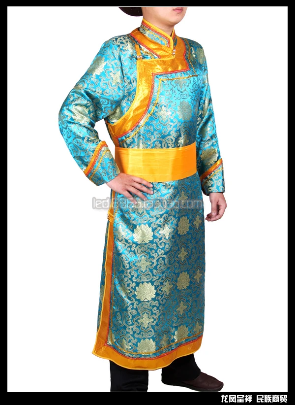 

Male robed mongolia clothes costume dance clothes Dance Chinese minority clothing apparel Mongolia clothes costume male