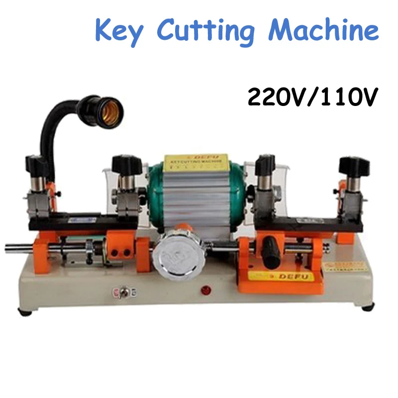 Горизонтальная машина для резки ключей 220 В 110 с двумя головками дверей и