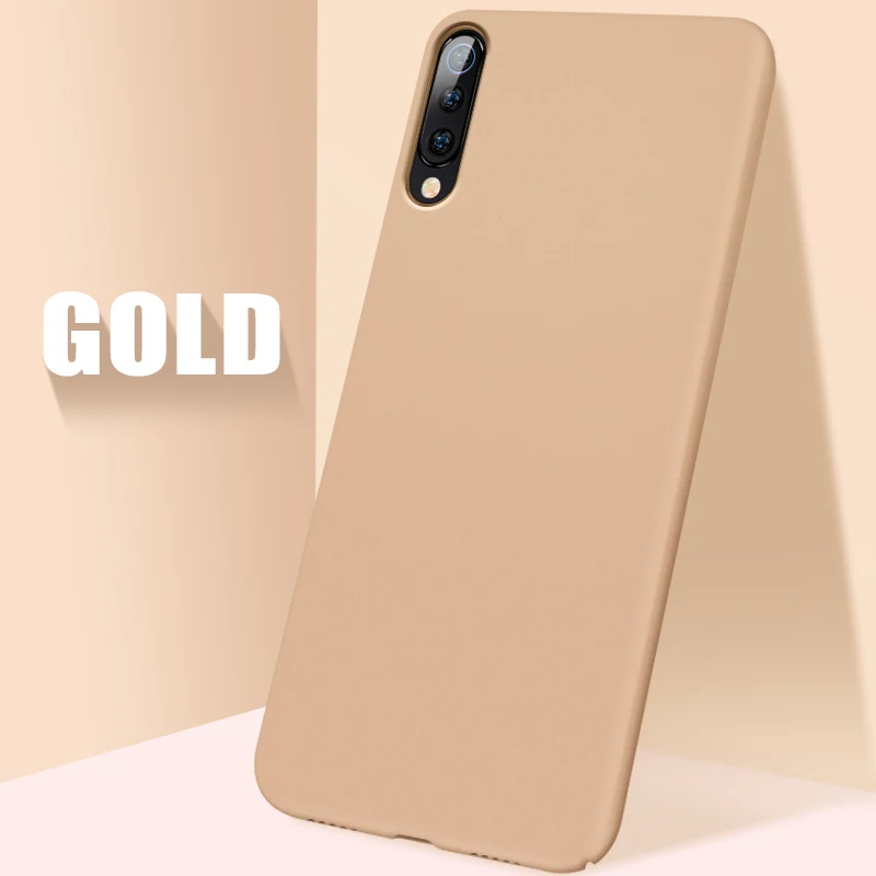 Для Xiaomi mi 9 чехол Mofi для Xiaomi mi 9 Se чехол для ПК Жесткий Тонкий задний Чехол mi 9 Explore ore чехол Soild Pure для Xiao mi 9 Explore ore чехол - Цвет: Gold