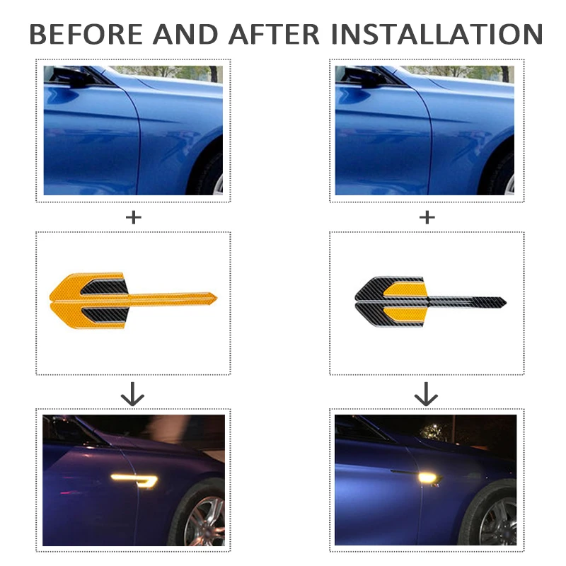 

CHUKY 6pcs 3D Emblem Sticker Reflective For Suzuki Opel Mitsubishi Hyundai Renault Accessories