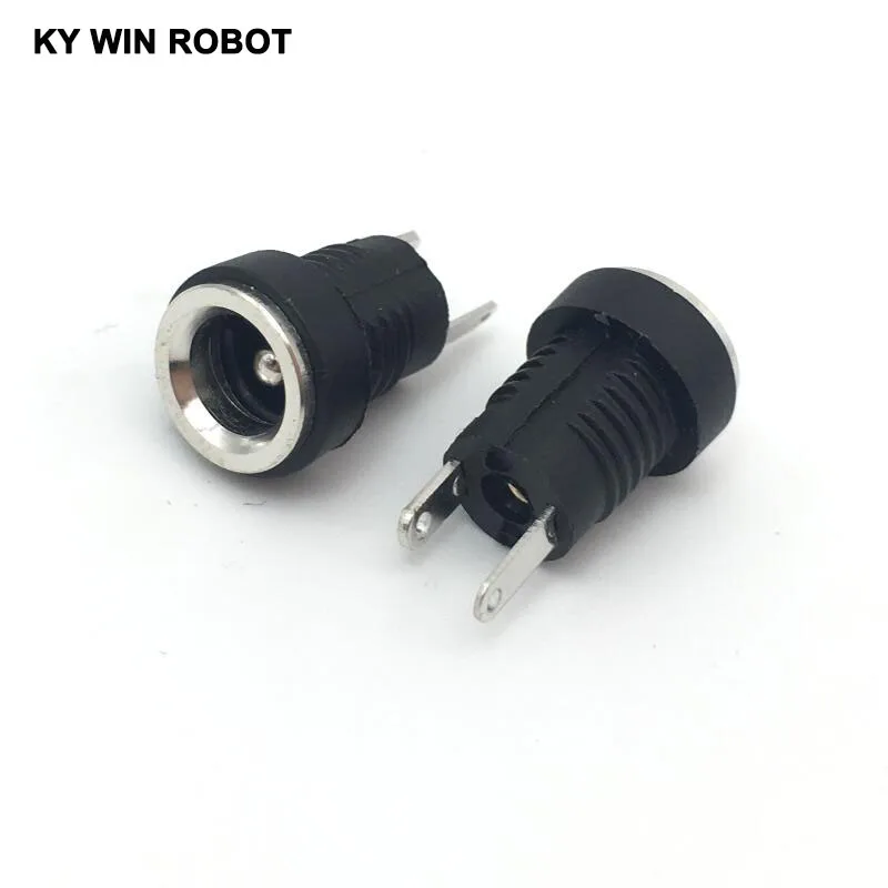 10 шт./лот DC 022B Power Jack Socket dc connector Adapter interface DC022B 5 5x2 1 мм Supply Panel Mount plug|plug socket connector|plug