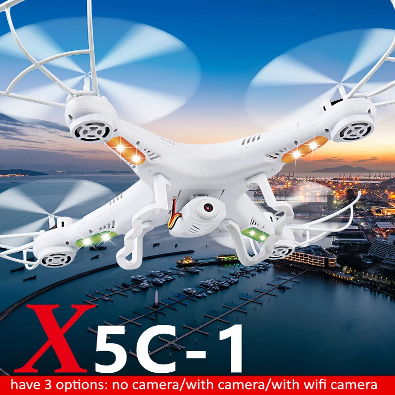 Syma x5 X5C-1 вертолет 2.4 г 4CH 6-Axis воздушная квадрокоптер игрушки дрон с камерой или Syma x5-1 без камеры