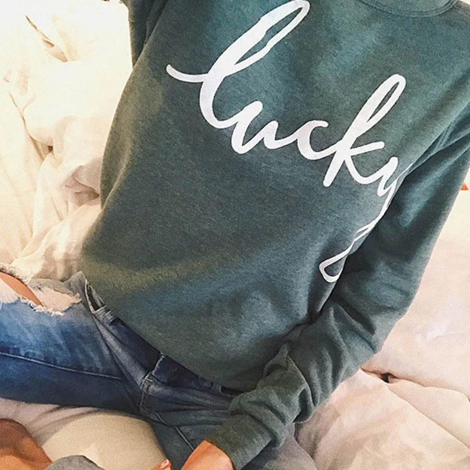 Женская толстовка Ulzzang зеленая Толстовка с длинным рукавом корейская мода в