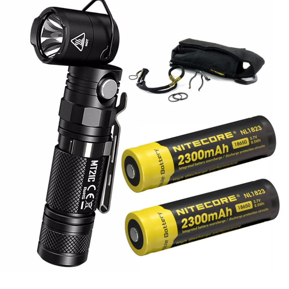 Многофункциональный фонарик NITECORE MT21C CREE XP L HD V6 max 1000 люмен регулируемый фонарь с