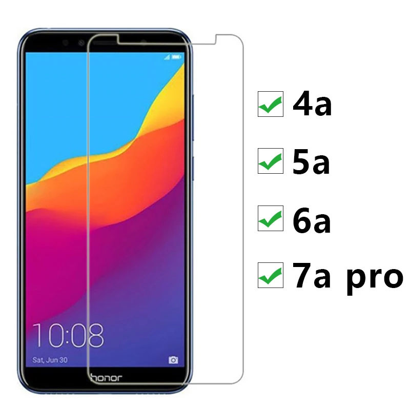 Закаленное стекло для Huawei Honor 7a Pro 6a 5a 4a Защитное экрана 7apro 7 6 5 4 A A7 A6 A5 A4 Honor6a