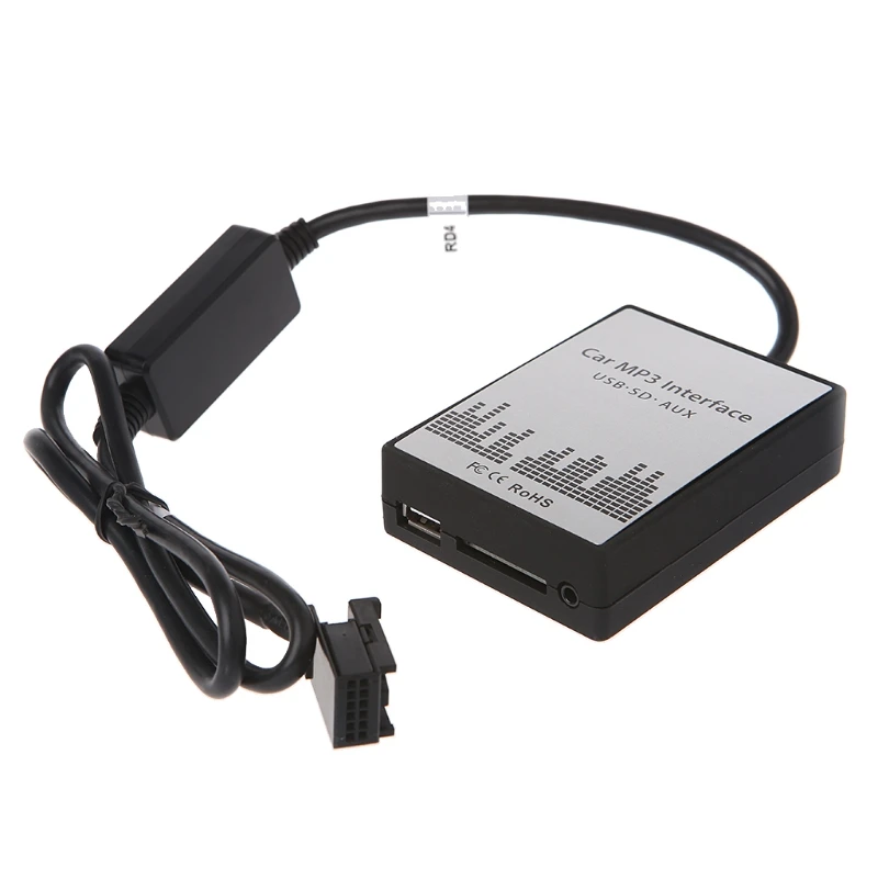 USB SD AUX Автомобильный MP3 музыкальный CD Changer аудио адаптер для Peugeot 307 407 Citroen C4 C5 RD4 12PIN