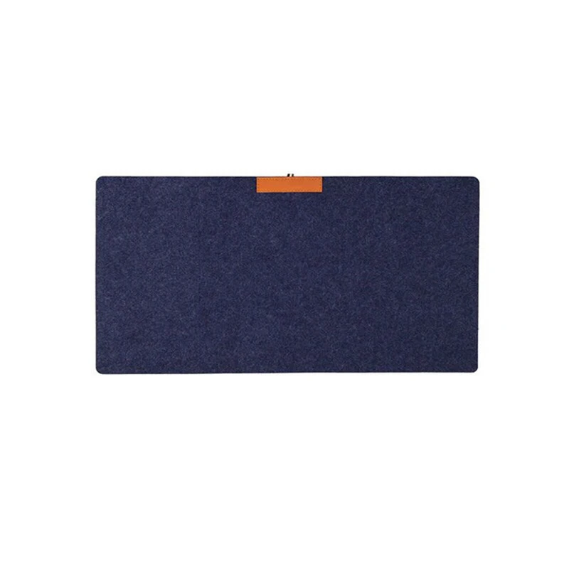 Navy Blue Хит, большой мягкий войлочный тканевый Настольный коврик для мыши, клавиатура, офисный ноутбук, ноутбук, ПК, Настольный коврик, домашний Офисный Компьютерный стол, коврик для мыши - Цвет: Navy Blue