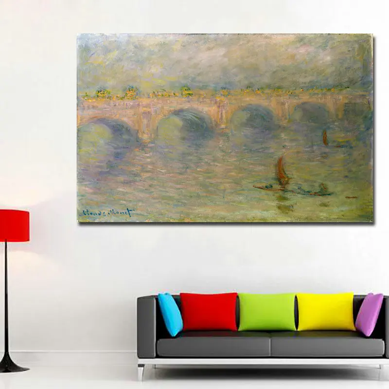 Самодельная Бесплатная доставка! Высокое качество! Monet Знаменитые Картины