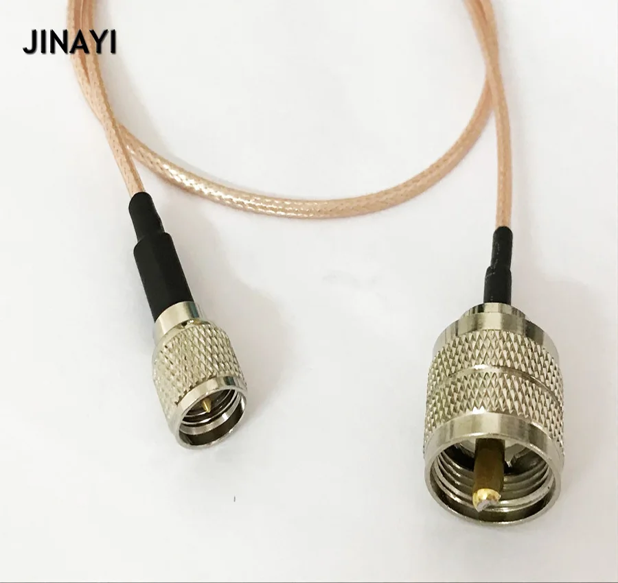 Мини UHF штекер к PL259 Штекерный Разъем RF коаксиальный кабель RG316 1 м 3 5 10