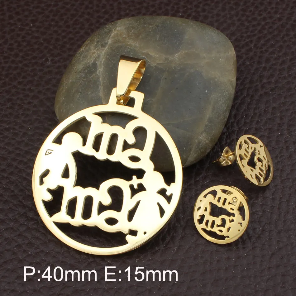 Женский ювелирный комплект из колье и серёг нержавеющей стали|earrings set for women|set