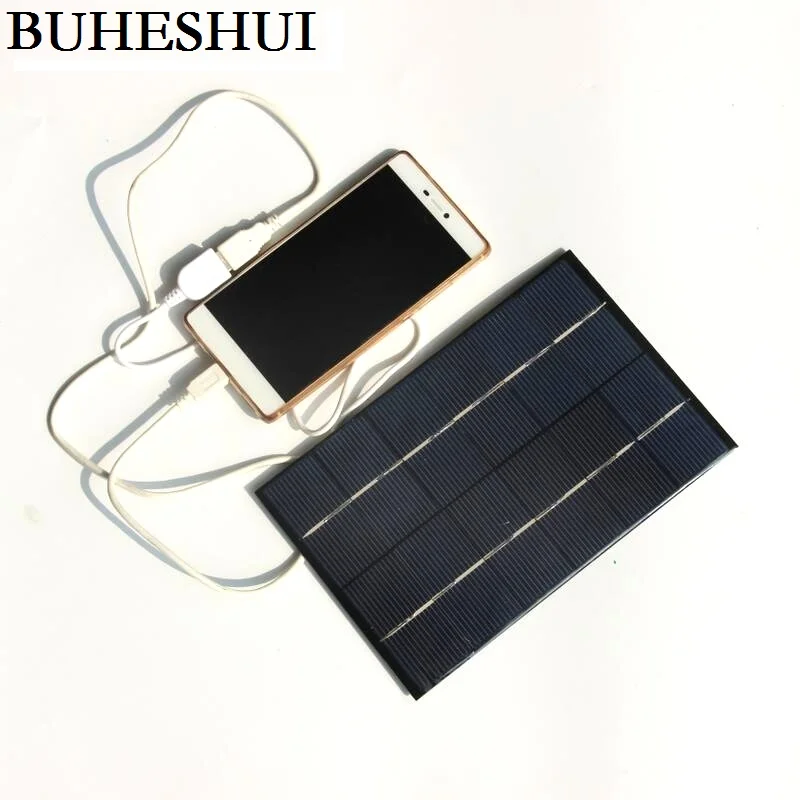 BUHESHUI 6V 4 2 W солнечная панель зарядное устройство поликристаллическая батарея