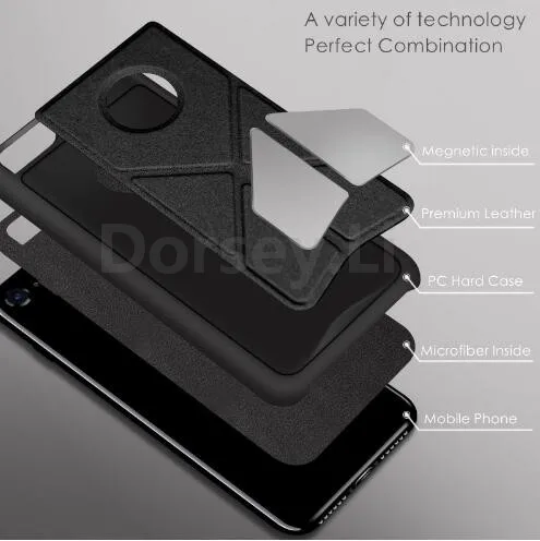 PC + PU кожаный чехол для iphone 6 6Plus 7 Plus складной Трансформатор держатель подставка
