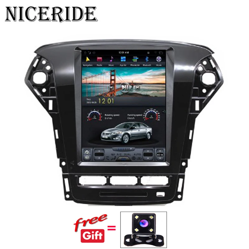 Android 7 1 GPS Navi 10 4 &quotвертикальный экран Tesla стиль автомобильный DVD мультимедиа для Ford