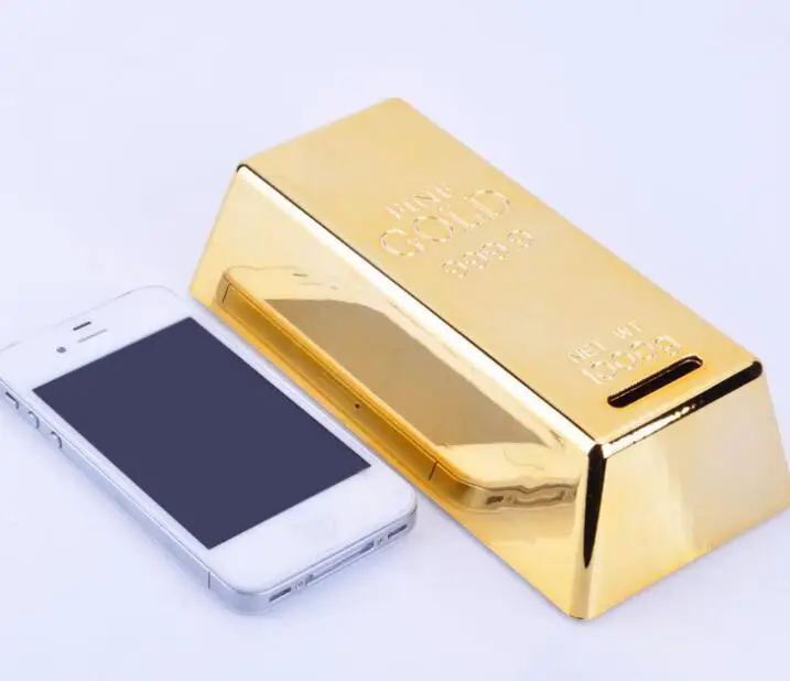 100 шт. ABS пластиковая Копилка золотой Bullion коробка для монет чехол денежная