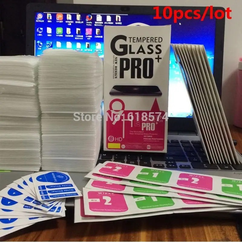 10 шт./лот закаленное стекло Оригинал 9H Взрывозащищенная защитная пленка