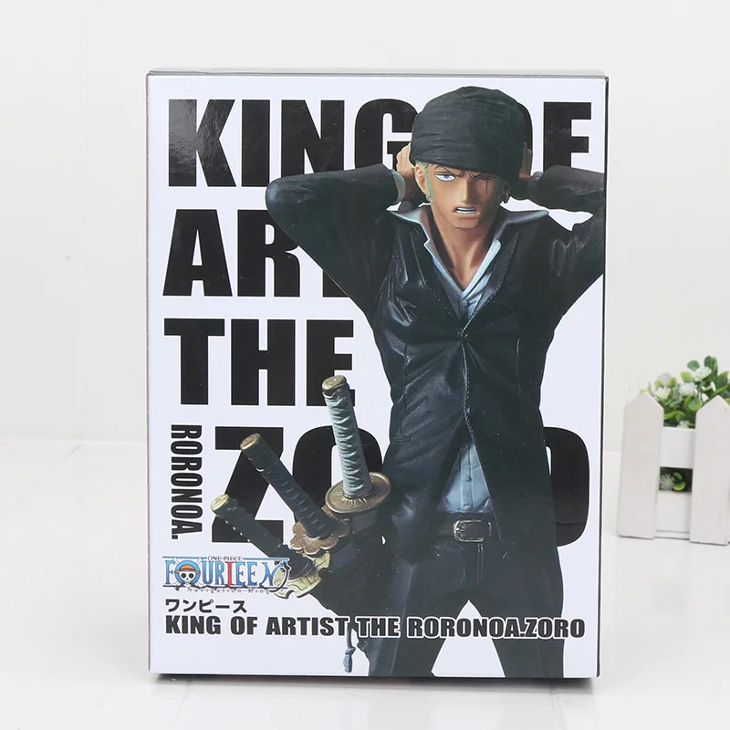 blackzoro boxflod 15-25 см аниме одна деталь обезьяна д Луффи туз король художника ророноа Зоро Санджи brinquedos фигурка модель игрушки рождественские подарки - Цвет: blackzoro boxflod