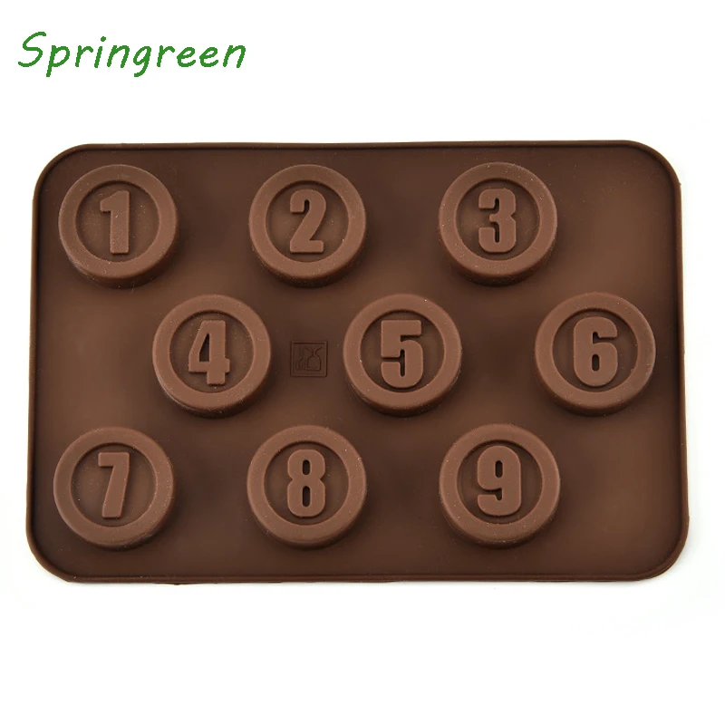 Springreen противопригарная силиконовая основа форма для шоколада номер желе льда