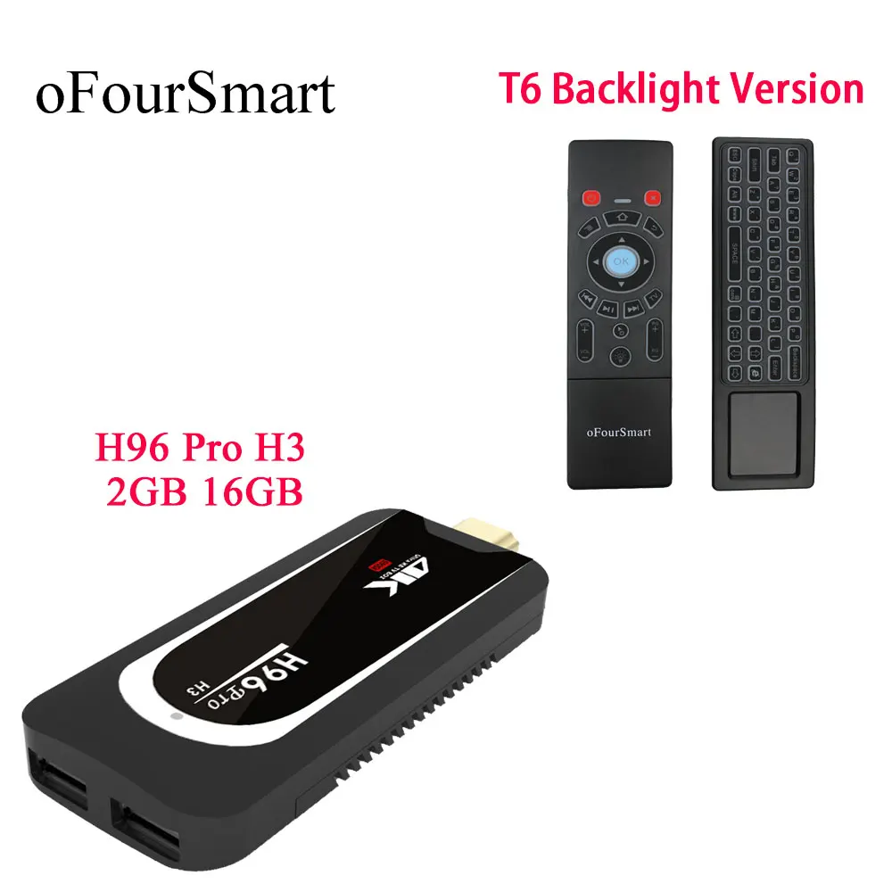 H96 pro H3 Android 7 1 4K tv box 2G 16G S905X медиаплеер двойной Wifi BT4.0 Смарт с T6 L подсветкой Fly