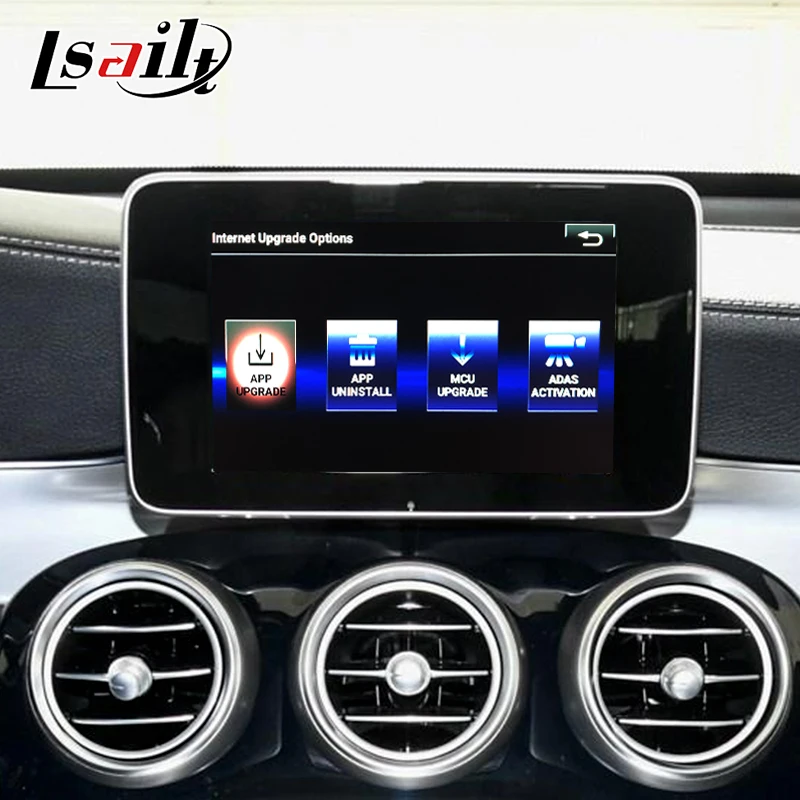 LsailtAndroid 7 1 GPS навигация видео Интерфейс коробка для Mercedes Benz 2015-2019 NTG5.0-5.4