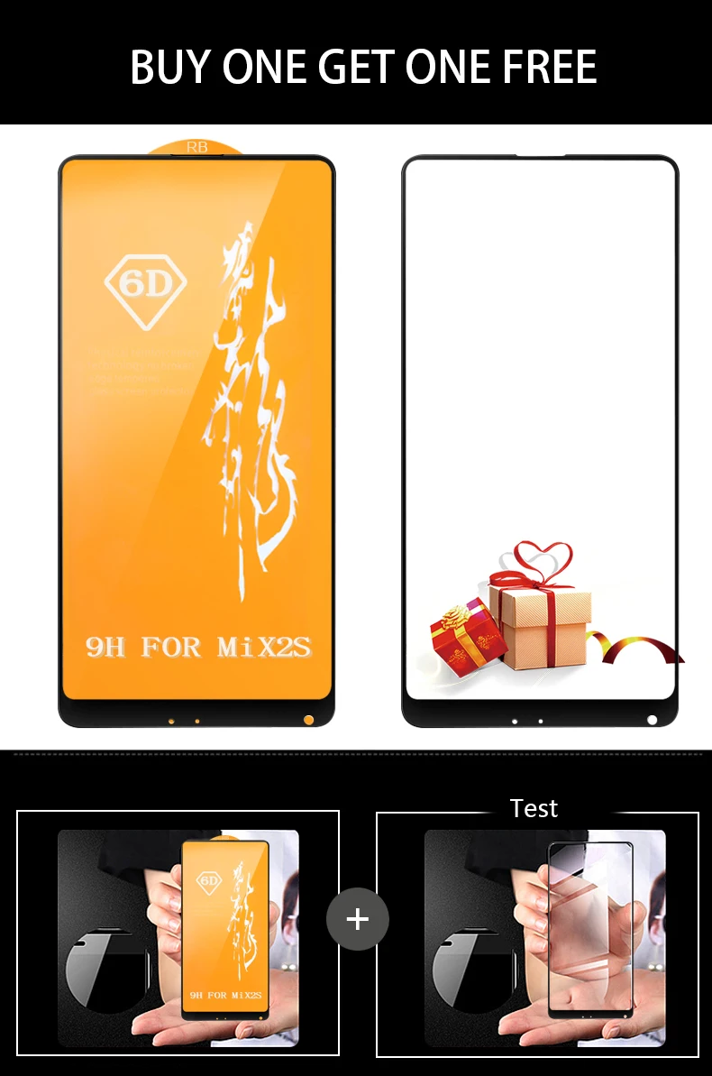 Mi x 2S стекло MOFi для Xiaomi mi Mix 2S Закаленное стекло пленка для mi X2S Полное покрытие экрана Защитная пленка 2.5D прозрачное стекло