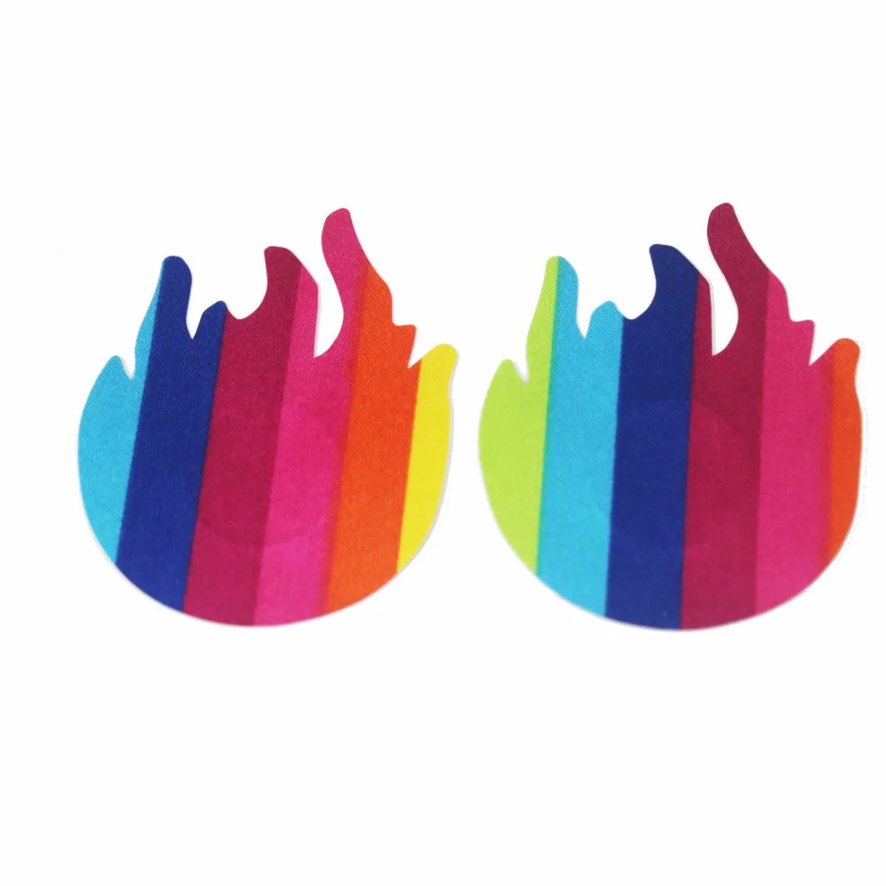 Чехол для сосков rainbow fire наклейки ЛГБТ женщин невидимые интимные аксессуары