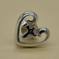 thailand import female 925 sterling silver cross brand love earrings