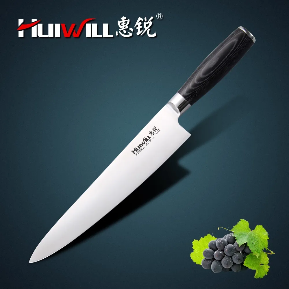 HUIWILL фирменный профессиональный шеф нож из нержавеющей стали высшего качества 10