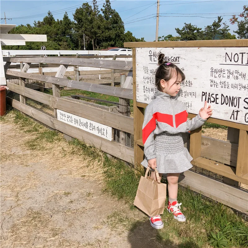 2019 г. Новое поступление Осеннее Хлопковое платье в Корейском стиле одинаковые