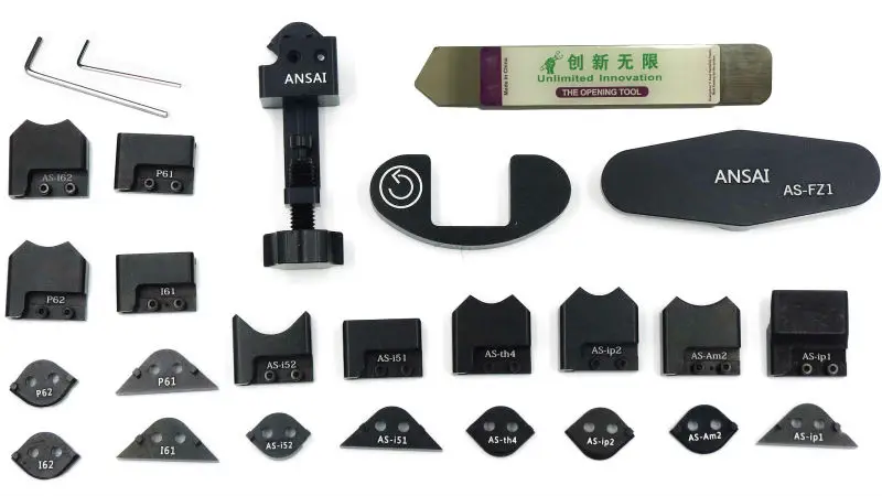 26 в 1 gTool iCorner B-Series GB1100 для iPhone 5 5S 6 плюс iPad 2 3 4 mini iPod Угловой бортик Bend Fix Repair Tool.