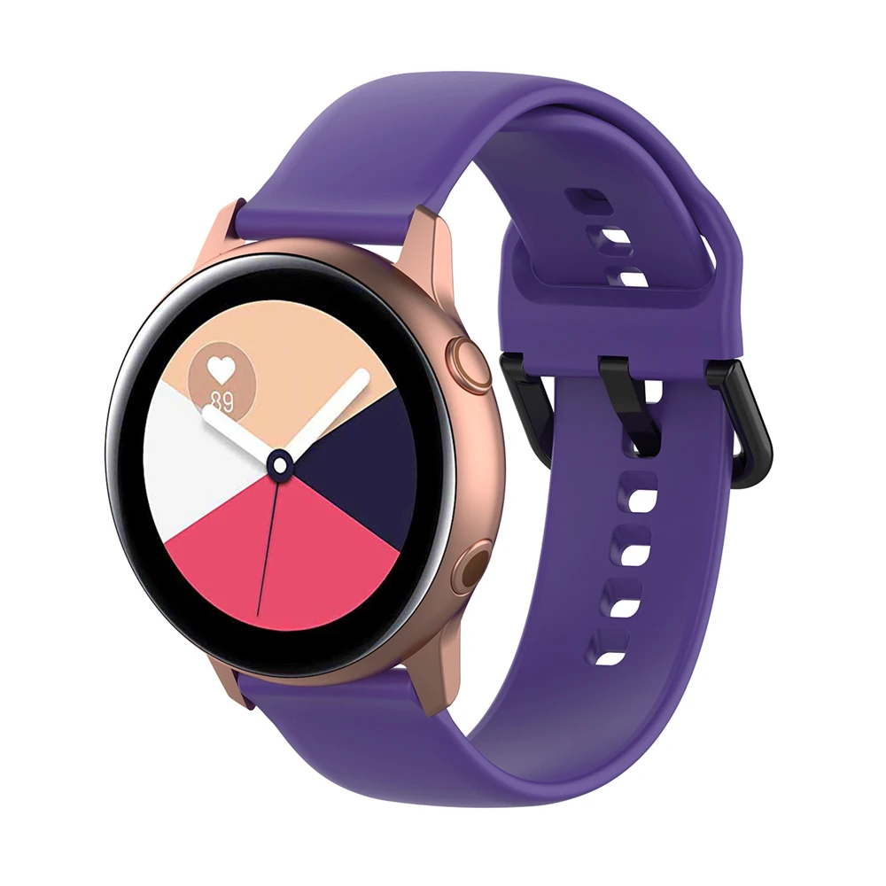 Силиконовый ремешок для часов samsung Galaxy Watch Active R500(L+ S), сменный ремешок для часов, браслет на запястье