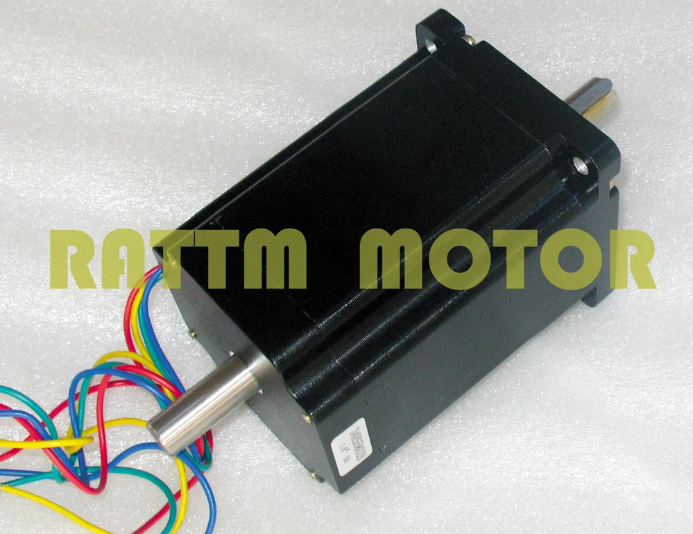 3 оси Nema34 116 мм двойной вал шагового двигателя 1230oz in 5A + Драйвер 6A/80V 256 Microstep 400W