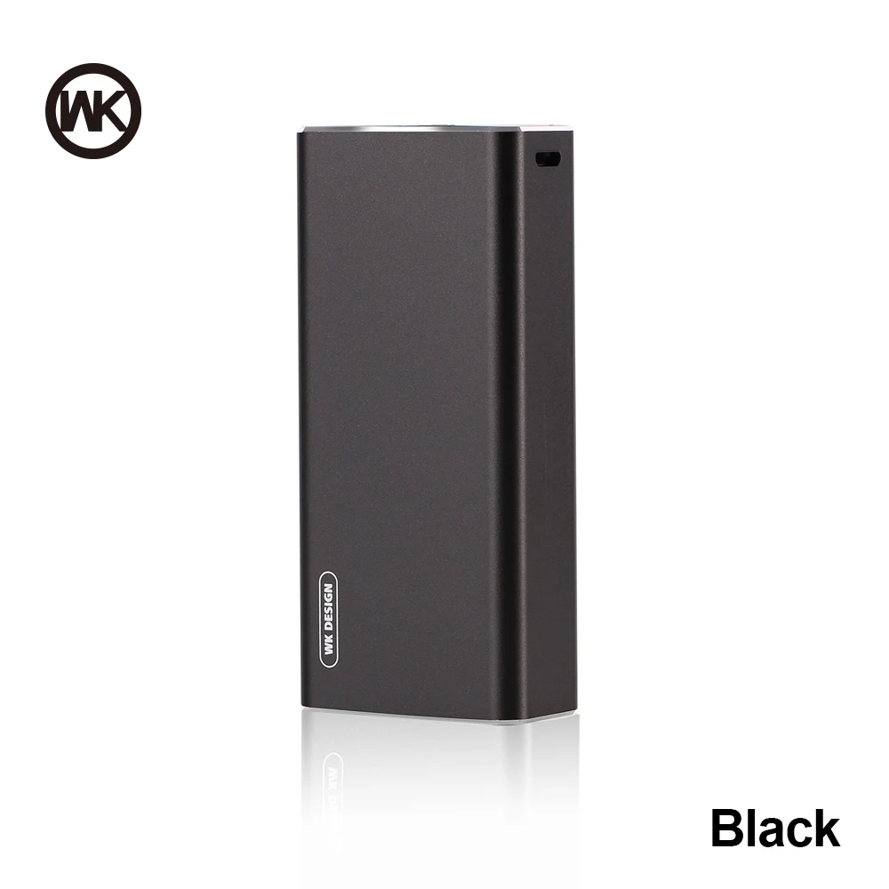 Black power bank 097 WK 10000 мАч mi ni power Bank портативное зарядное устройство Быстрая Зарядка power bank для Xiaomi mi iPhone внешний аккумулятор повербанк металлический корпус - Цвет: Black power bank 097