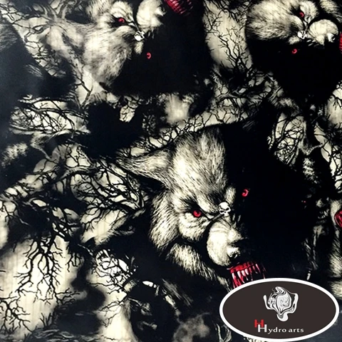 Пленка для гидрографической печати Fierce wolf пленка водной украшения двигателя 55 см