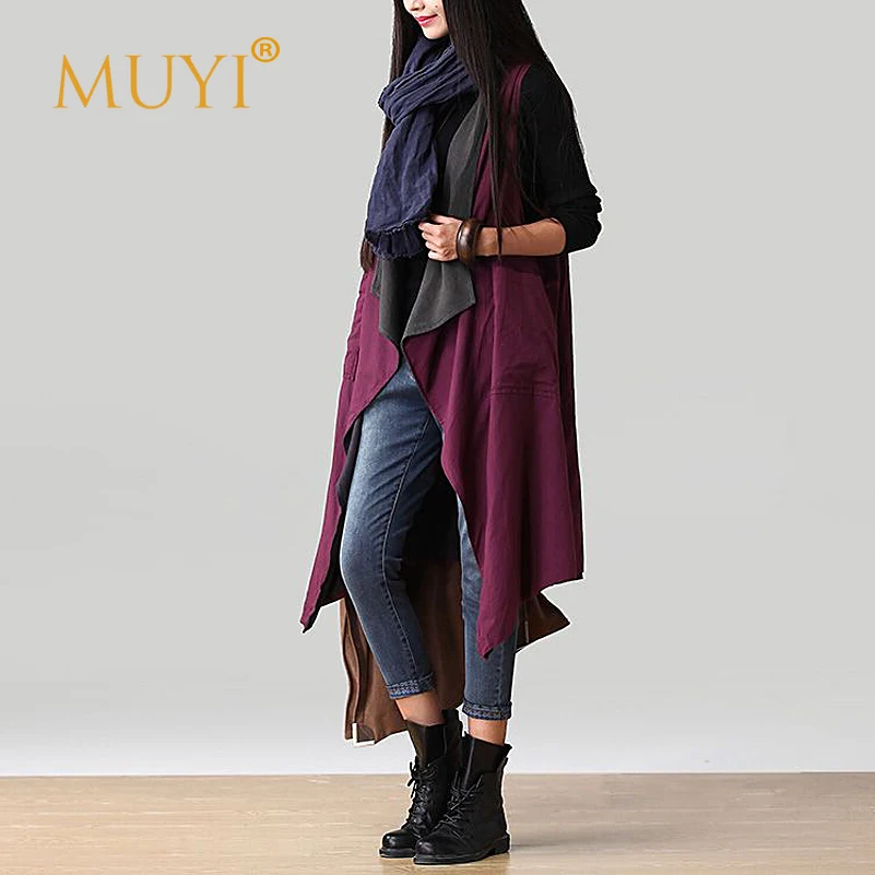 Многоцелевой Вязаные Жилеты для женщин Для уличная девушка Винтаж Vestidos без