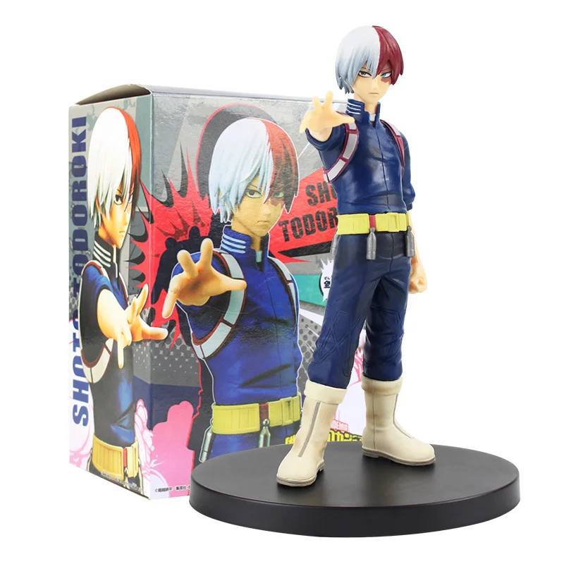 D with box Мой герой Academy DXF фигурка Shoto Todoroki мидория изуку Bakugou катсуки боку нет героя училища все могут Фигурки игрушки - Цвет: D with box
